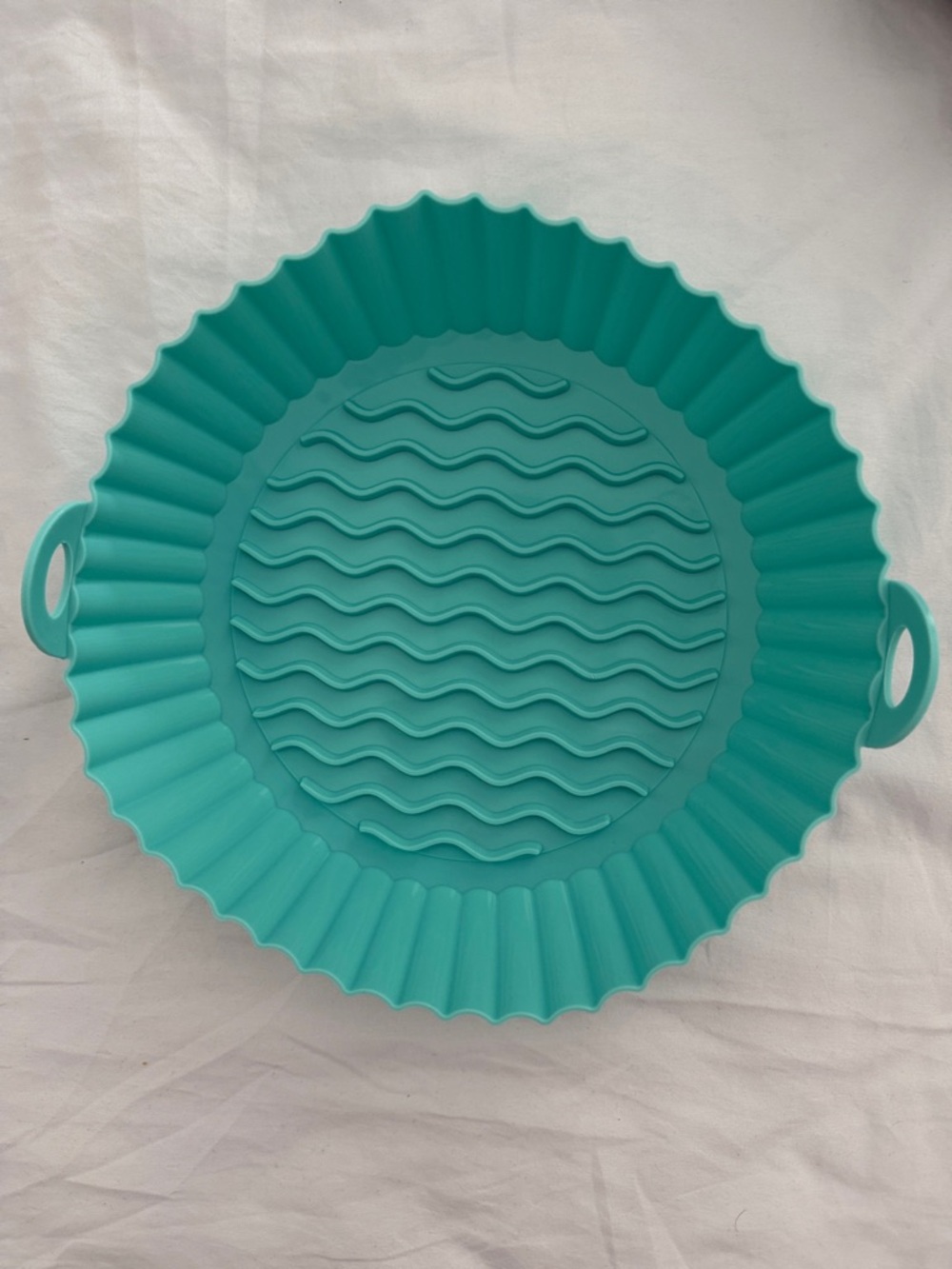 Silicone Nonstick Airfryer liner - Teal 8inch